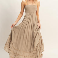 Smocked Halter Maxi