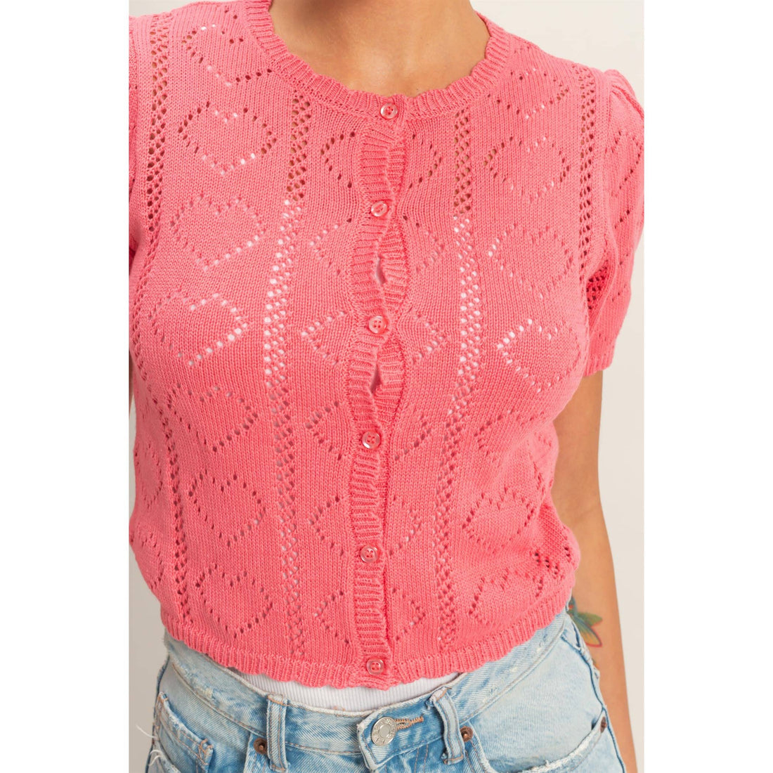 Knit Button Up Cardigan