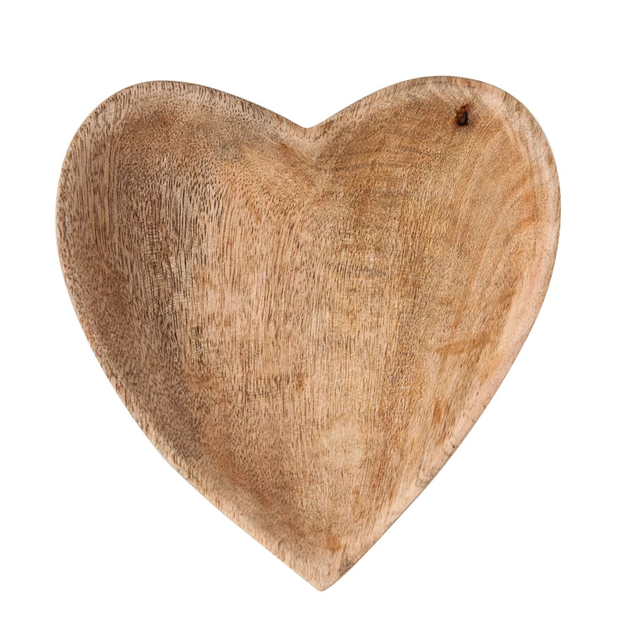 Wooden Heart Bowl