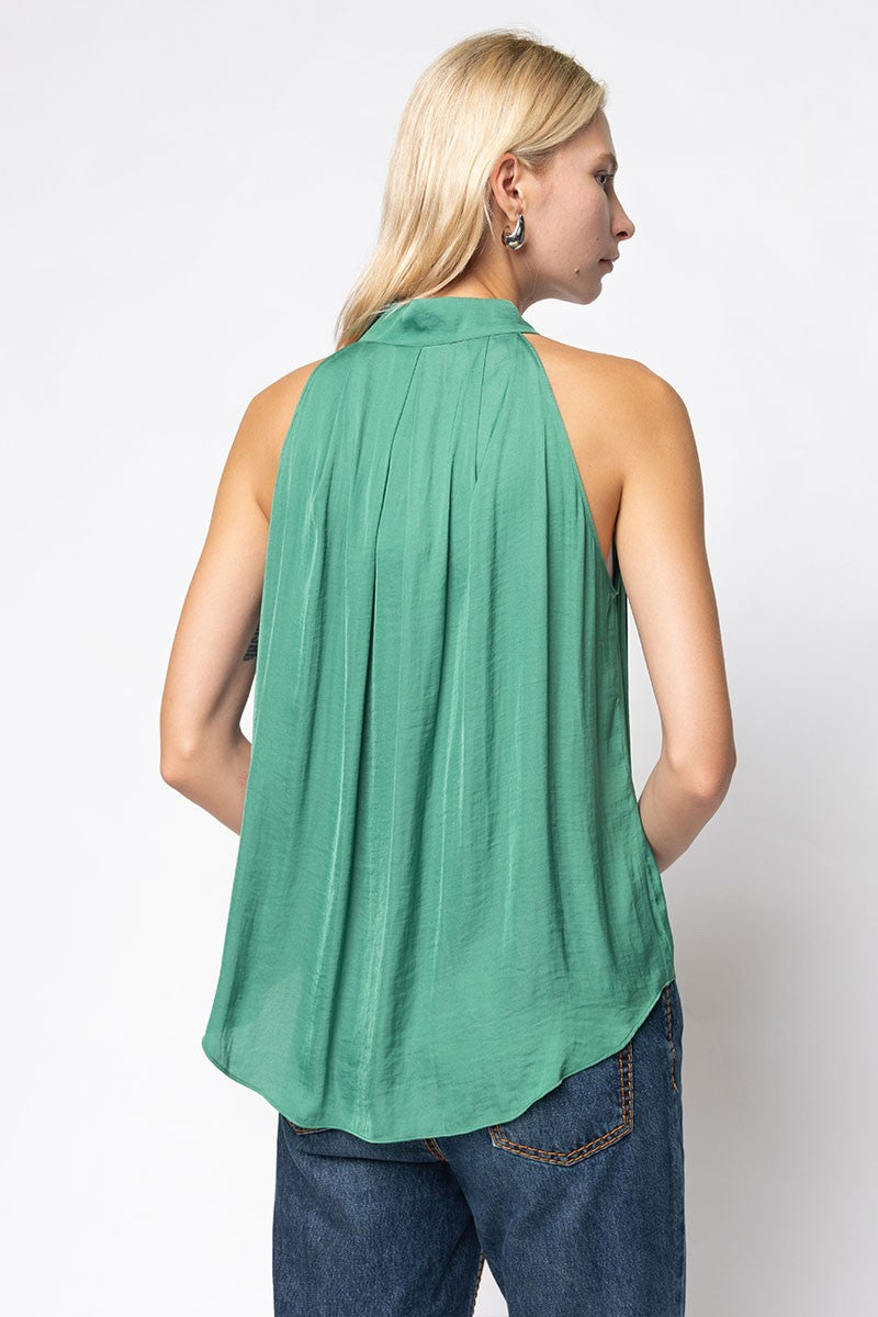 Scallop Button Up Blouse