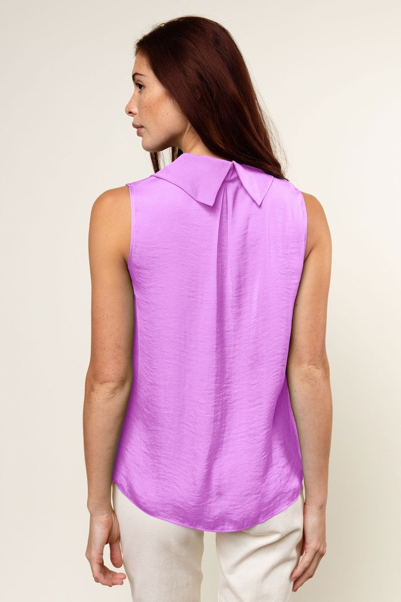 Cowl Neck Sleeveless Top