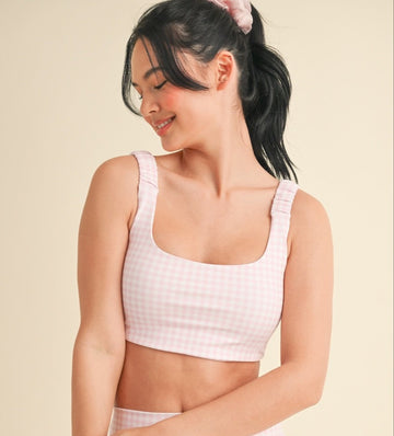 Gingham Bra Top