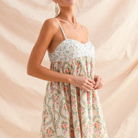 Mixed Floral Mini Dress