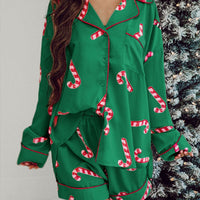 Candy Cane PJ Short
