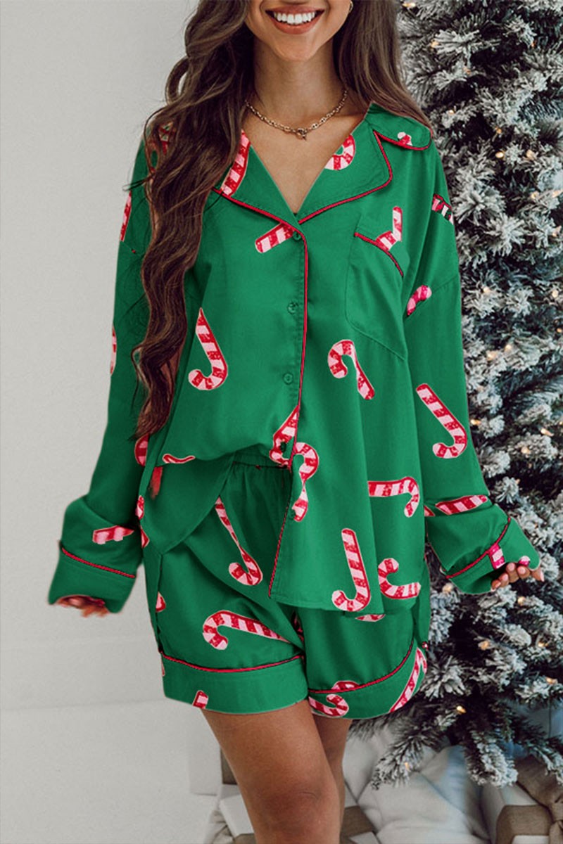Candy Cane PJ Short