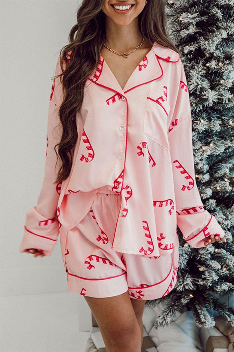 Candy Cane PJ Short
