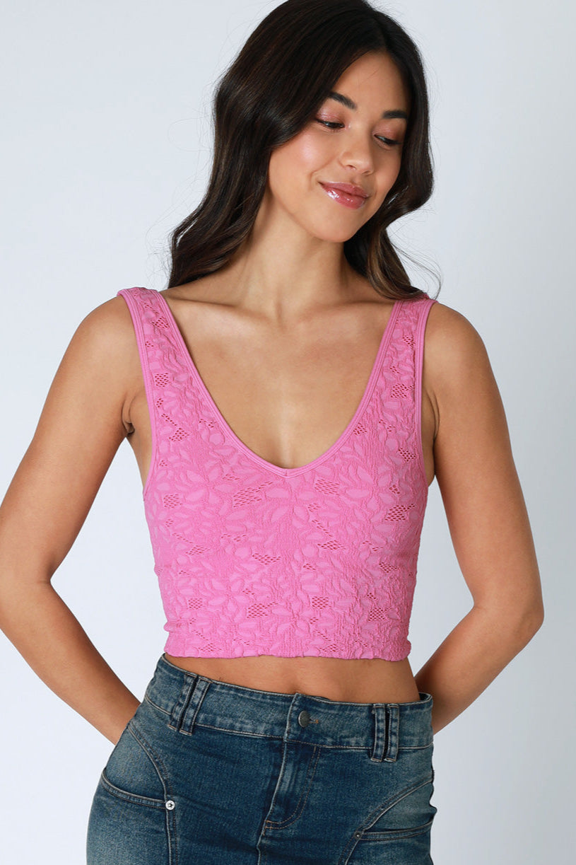 Lace V-Neck Tank