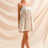 Mixed Floral Mini Dress