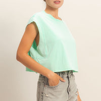 Crew Neck Body Cropped Top