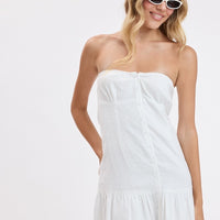 Ella Front Button Mini Dress