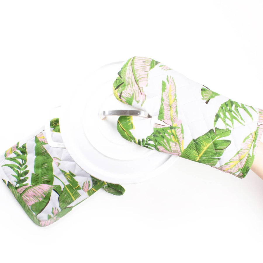 Botanical Oven Mitt Set