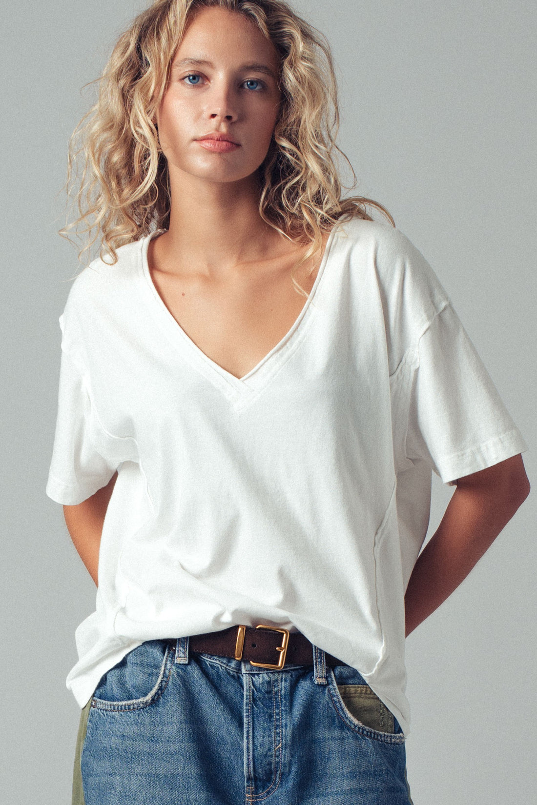 Vintage Wash V-Neck Tee