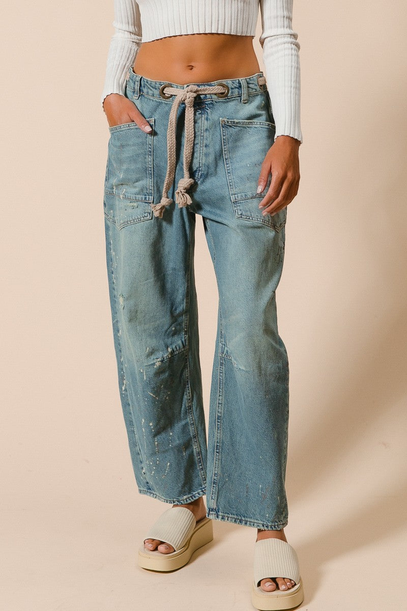 Drip Paint Denim