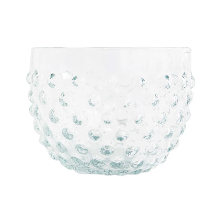 Glass Hobnail Bowl