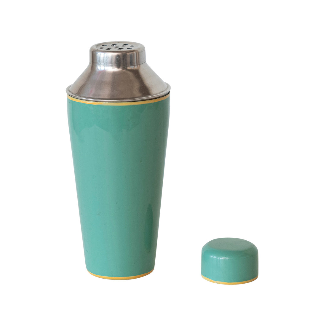Teal Enameled Shaker