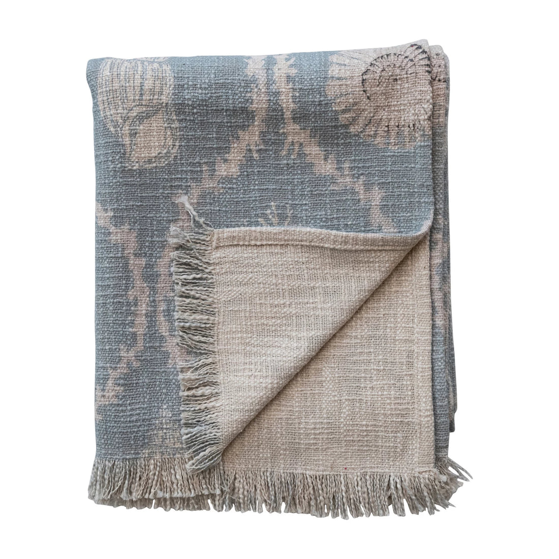 Coral & Shells Cotton Throw