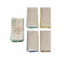 Blanket Stitch Cotton Napkin Set