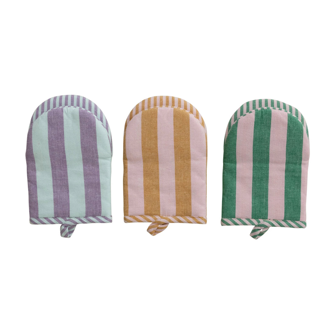 Cotton Striped Oven Mitt