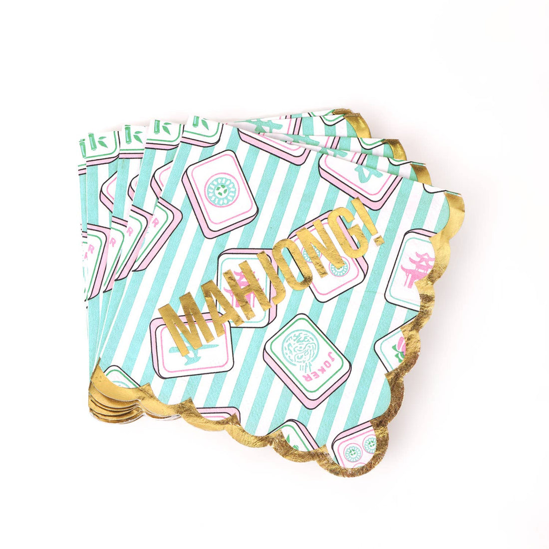 Mahjong Beverage Napkins