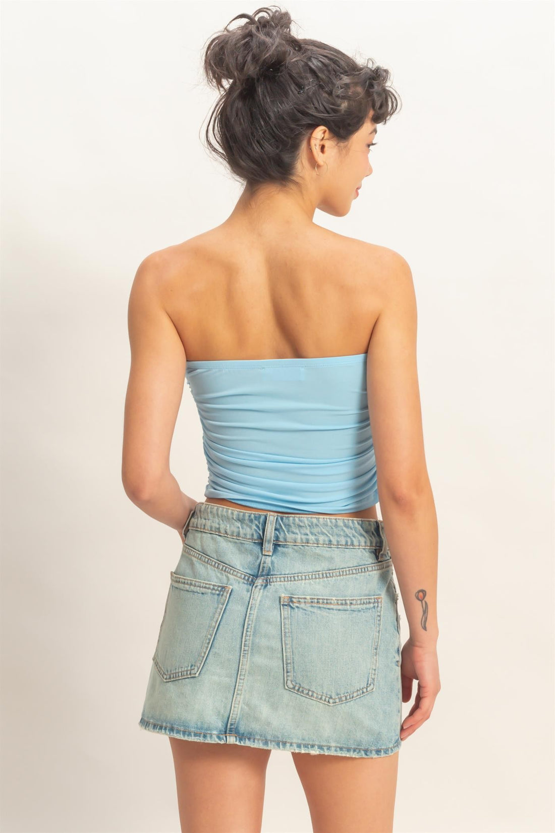Ruched Bandeau Top