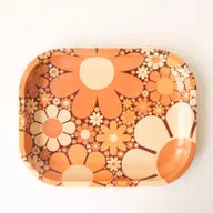 70s Floral Tray