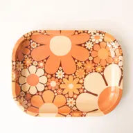 70s Floral Tray