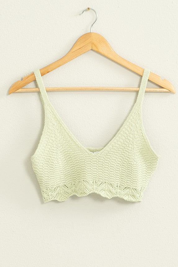 Crochet Knit Crop Top
