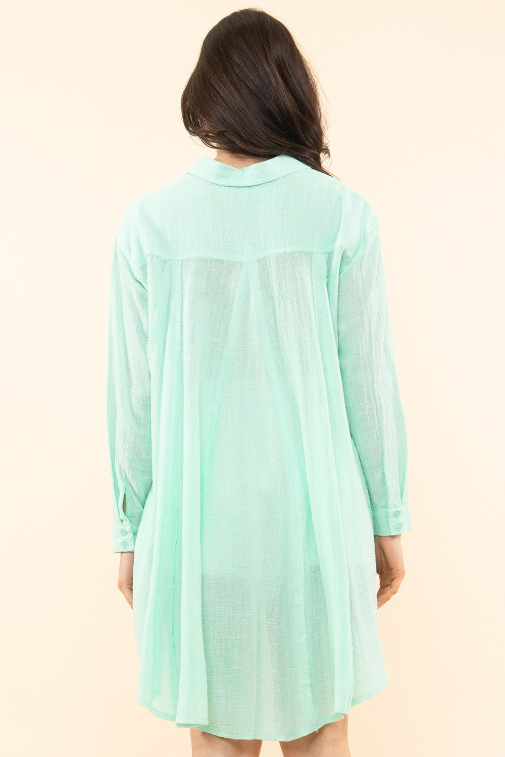 Mint High Low Coverup
