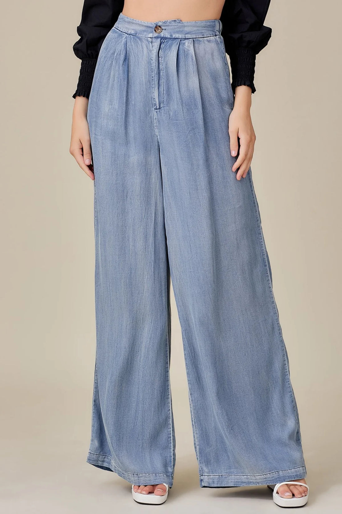 Denim Wide Leg Pant