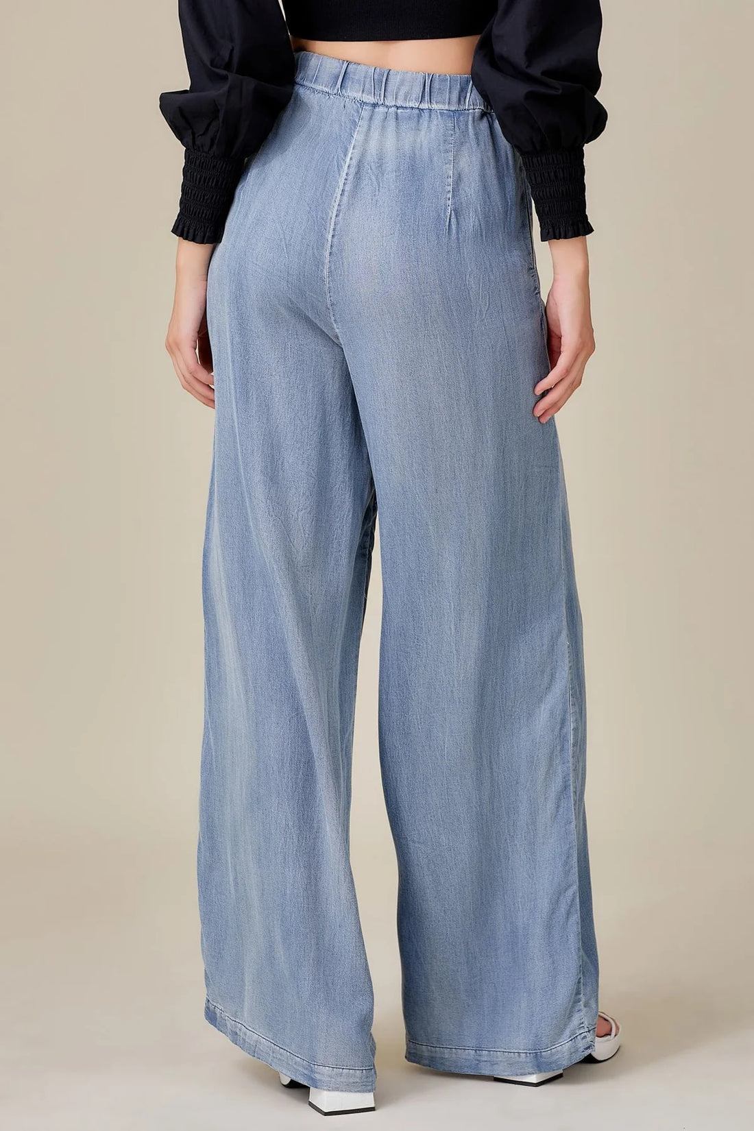 Denim Wide Leg Pant