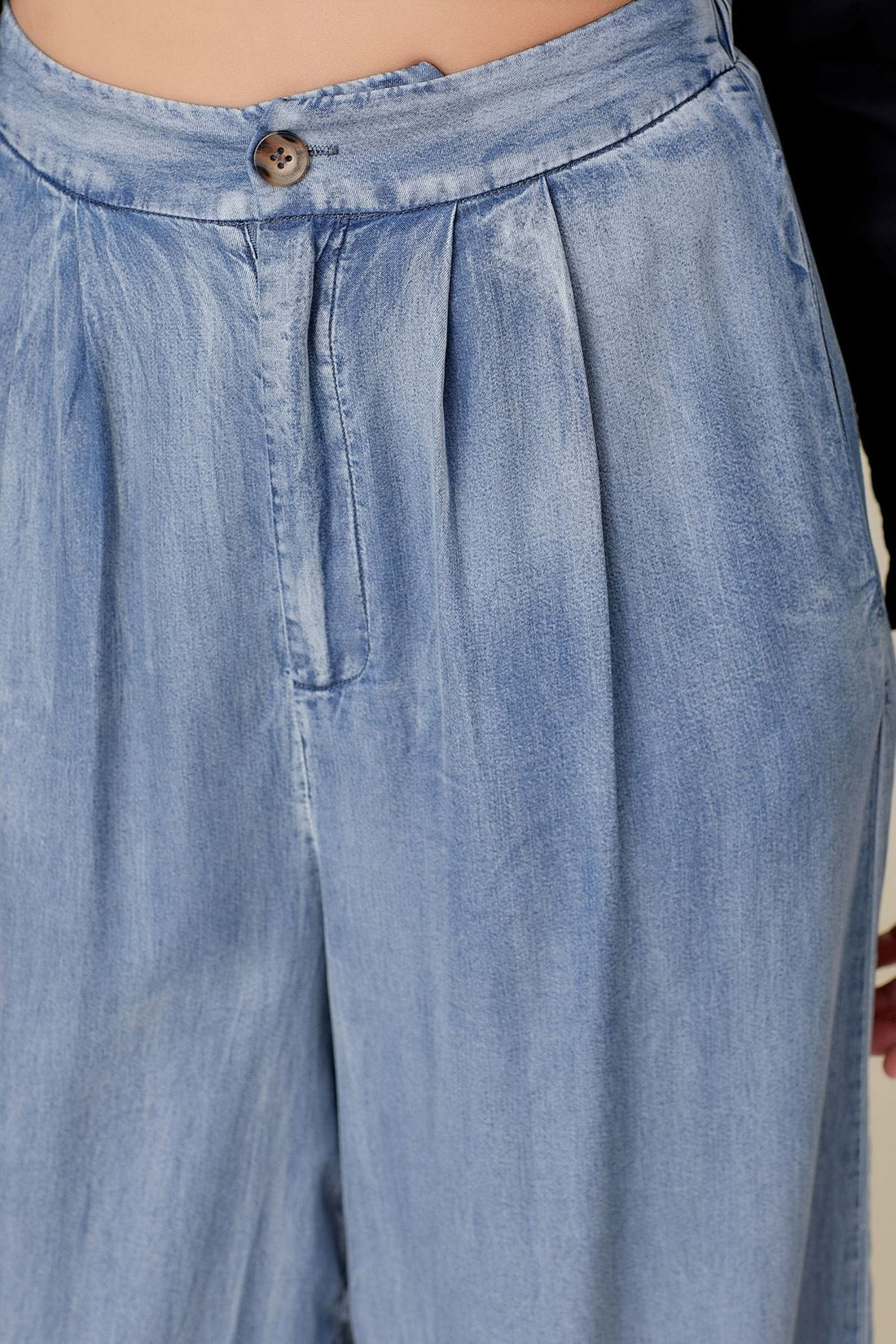 Denim Wide Leg Pant