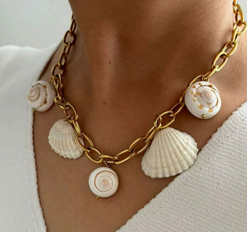 Natural Shell Pendant Necklace