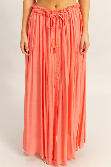 Coral Maxi Skirt