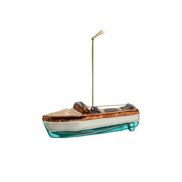 Glass Boat Ornament