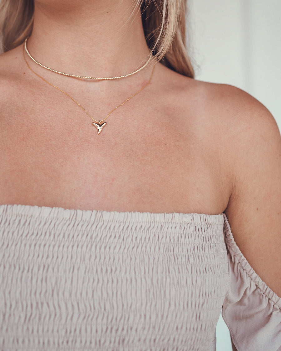 Gold Shark Tooth